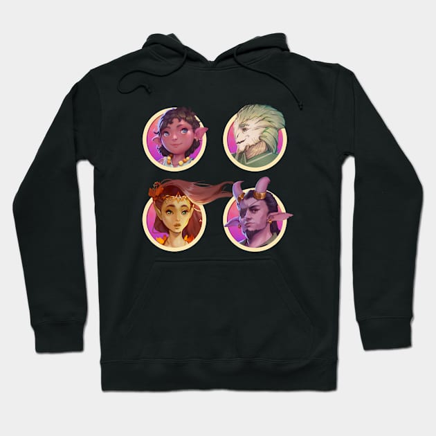 Heroes of the Yonder Void Hoodie by The d20 Syndicate